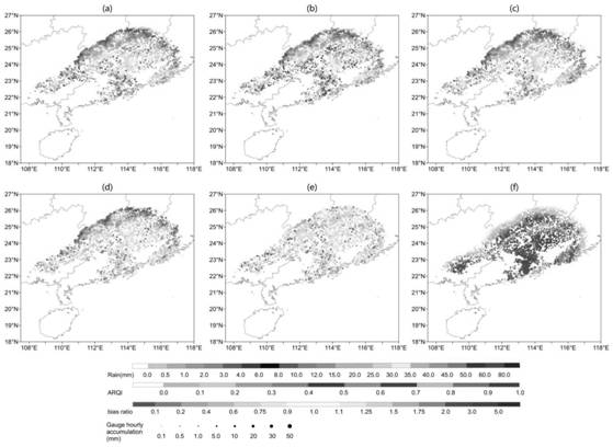 Method for applying comprehensive quality index to rainfall estimation by combining radar and automatic station