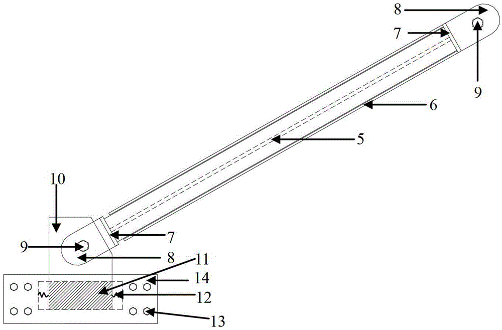 A cooperative energy-dissipative buckling-resistant bracing member with large earthquake protection function