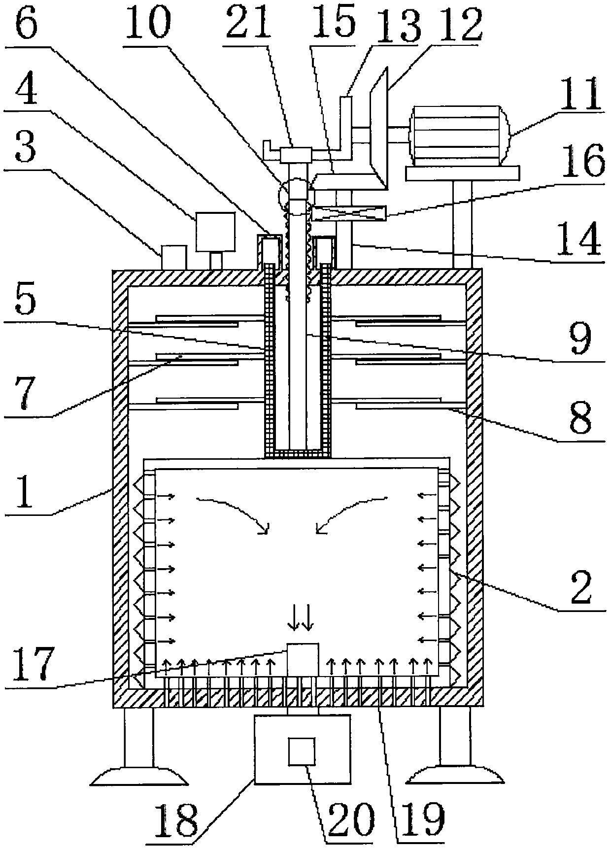 Dietary fiber powder and preparation method thereof