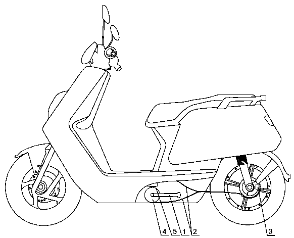 Electric bicycle foot stand electronic lock