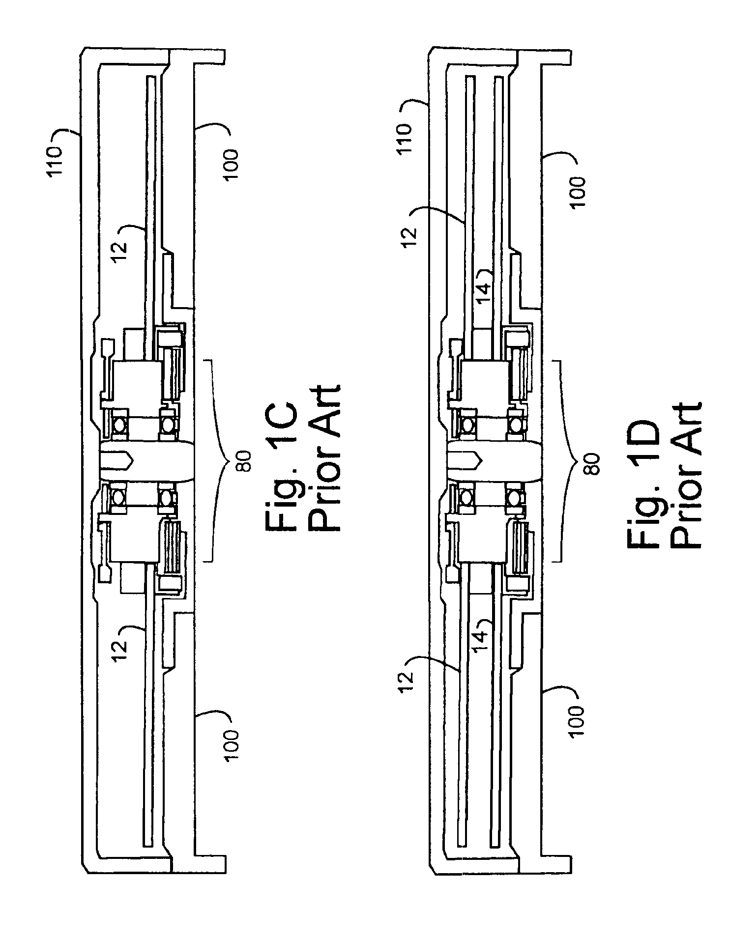 Apparatus and method for dampening disk vibration in storage devices