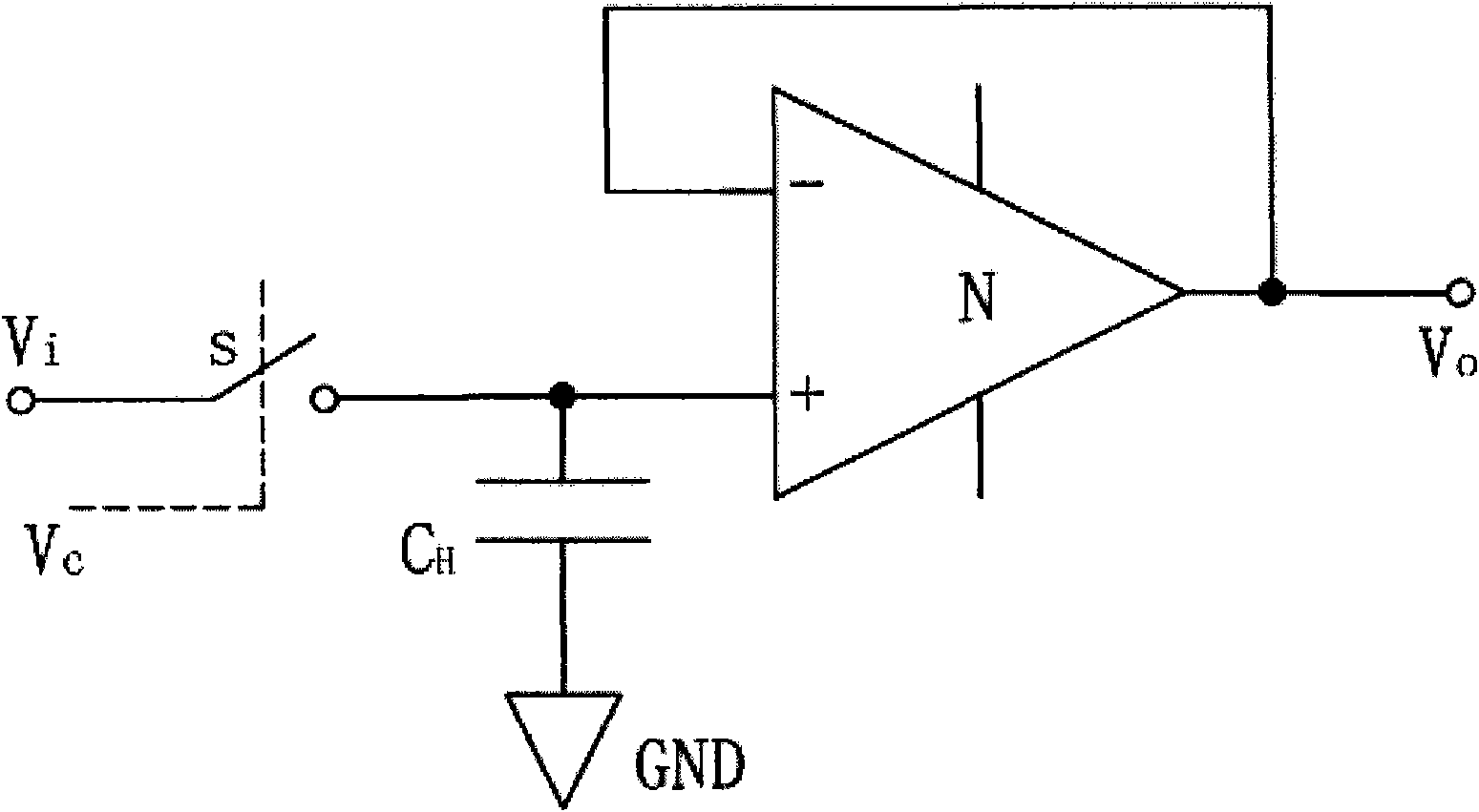 Sampling hold circuit applied to analogue-to-digital converter