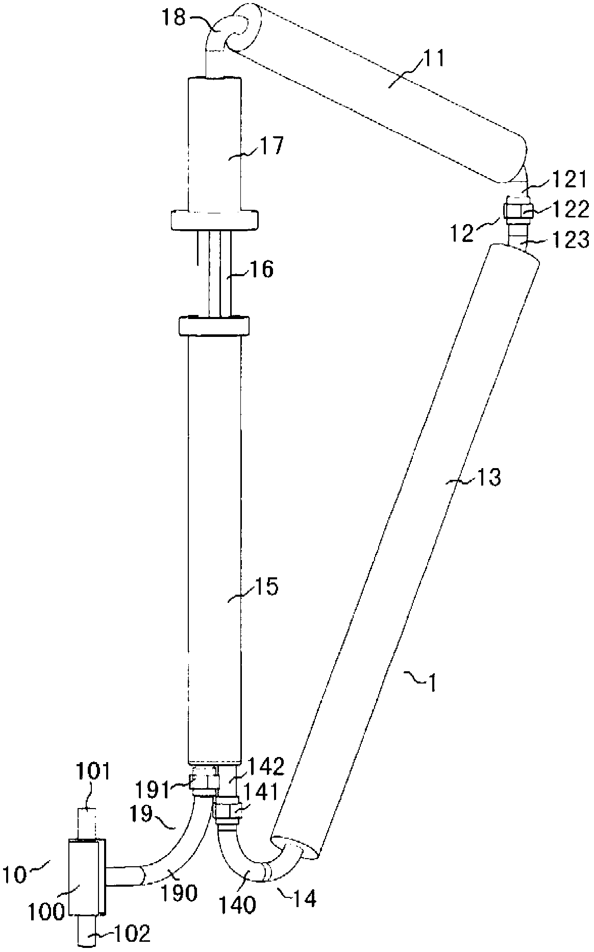 Boiler and liquid piston thermomotor thereof