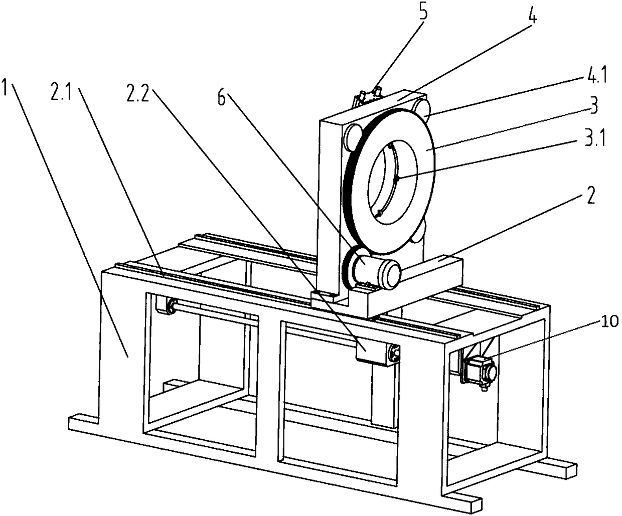 Efficient grooving device for PE corrugated pipe