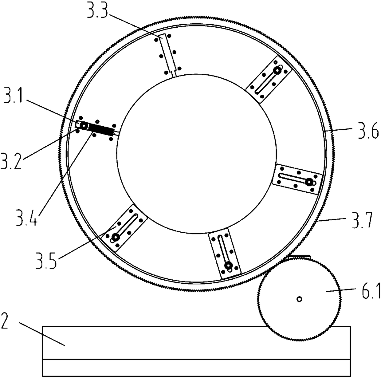 Efficient grooving device for PE corrugated pipe