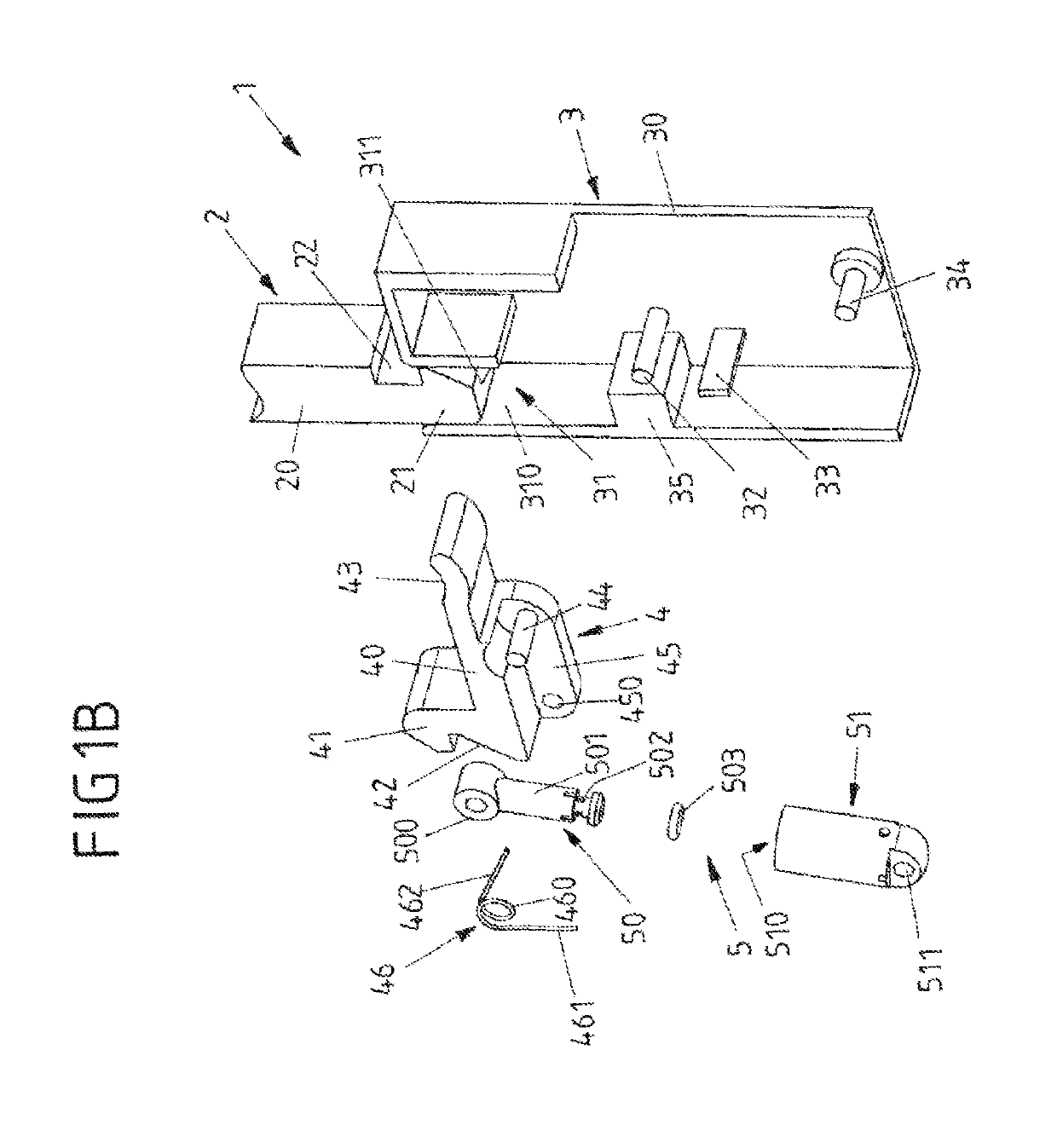 Hand-actuated closing device with a delaying system