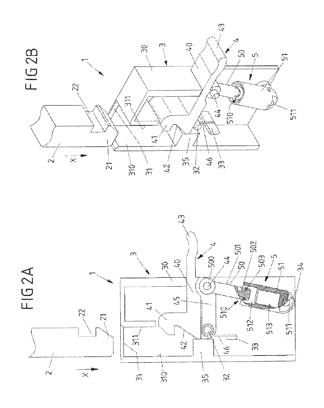 Hand-actuated closing device with a delaying system