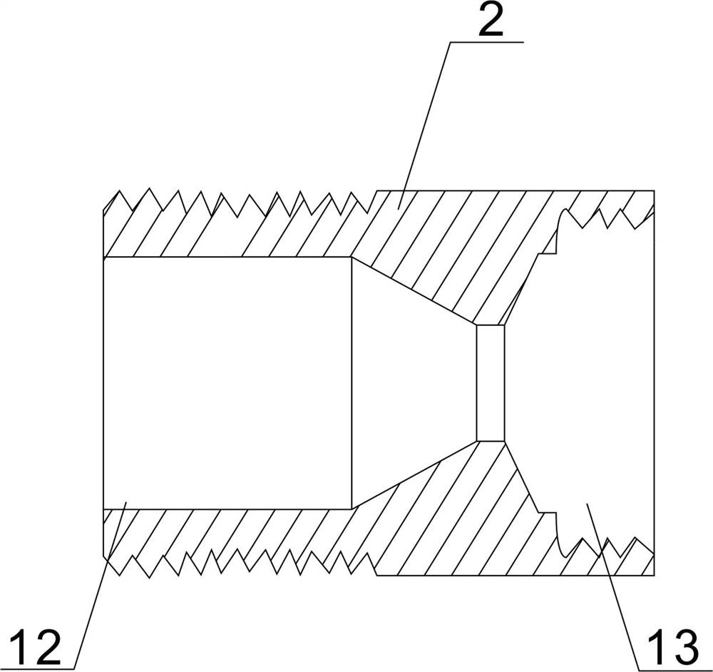 A rare earth chloride anti-crystallization clogging atomizing nozzle device