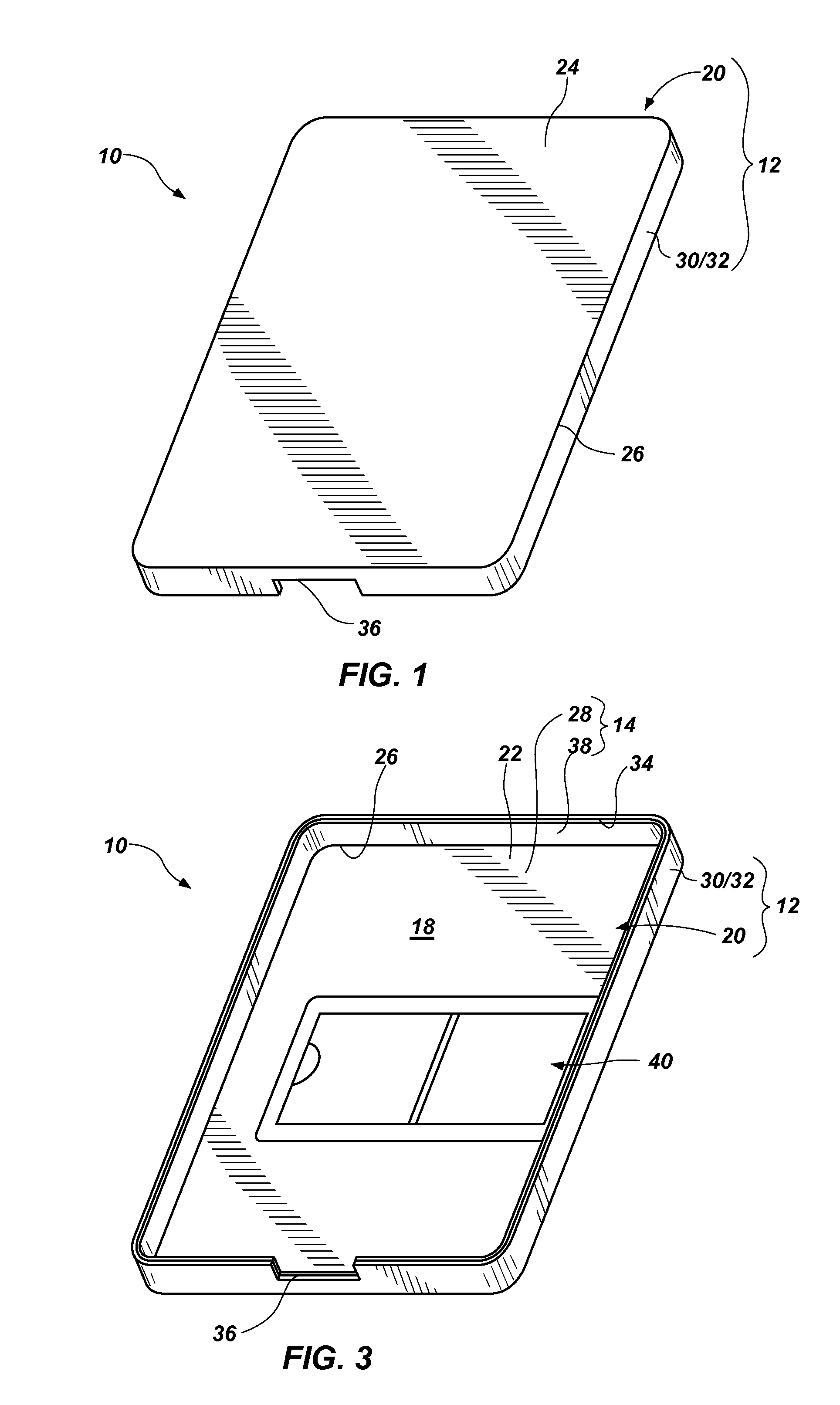 Keyboard with slot for orienting a tablet computer during use and tablet computing systems