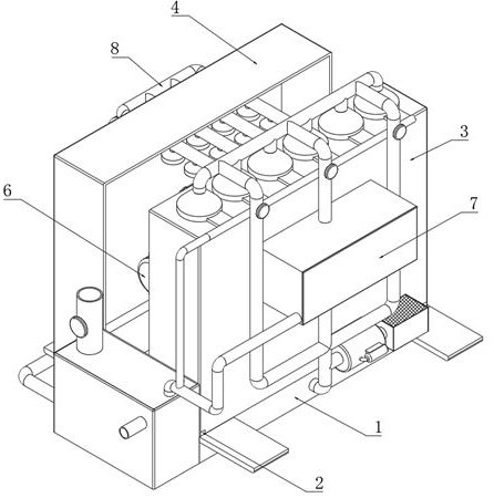 Industrialized seedling raising system based on stacked tray darkroom technology