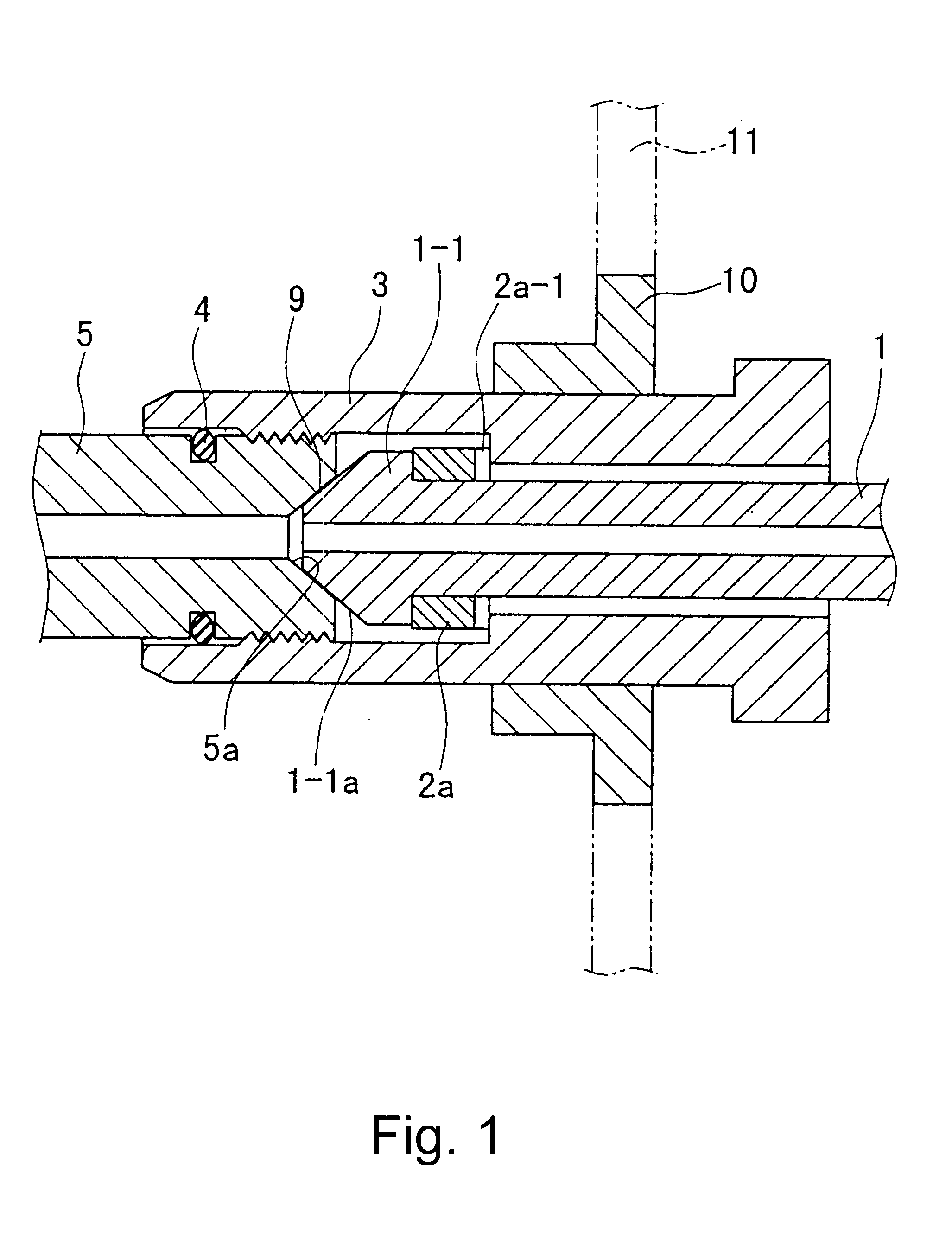 High pressure fuel injection pipe for diesel engine