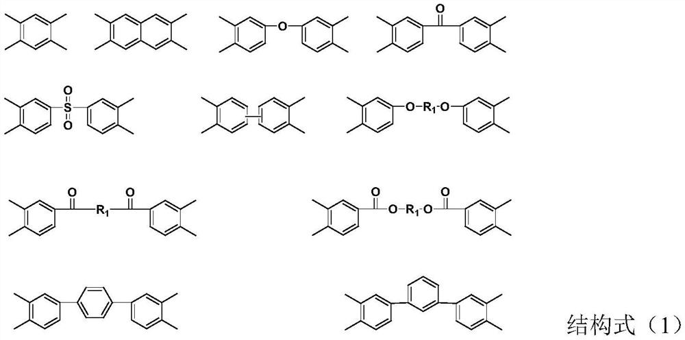 Polyamic acid stock solution and preparation method and application thereof