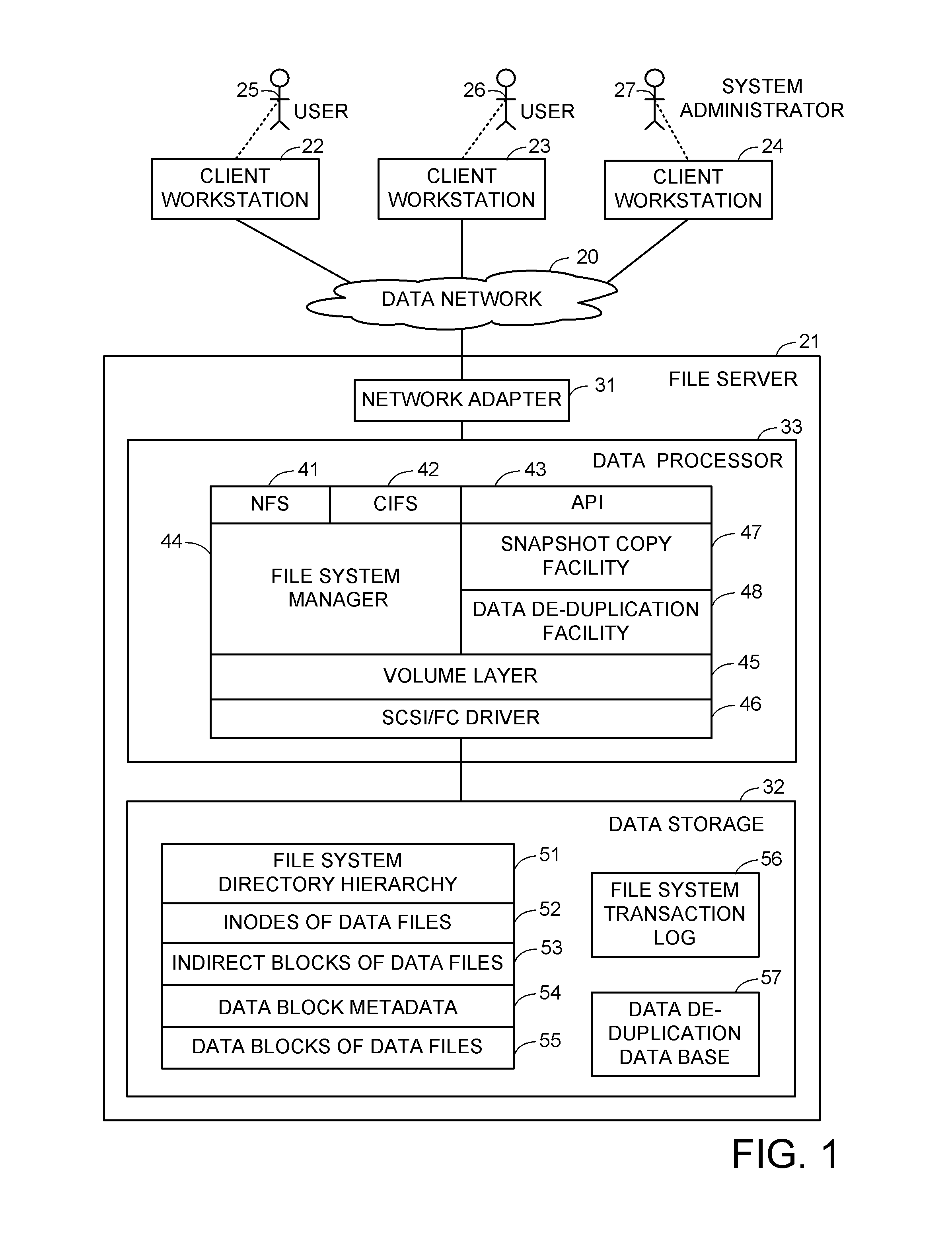 Delegated reference count base file versioning