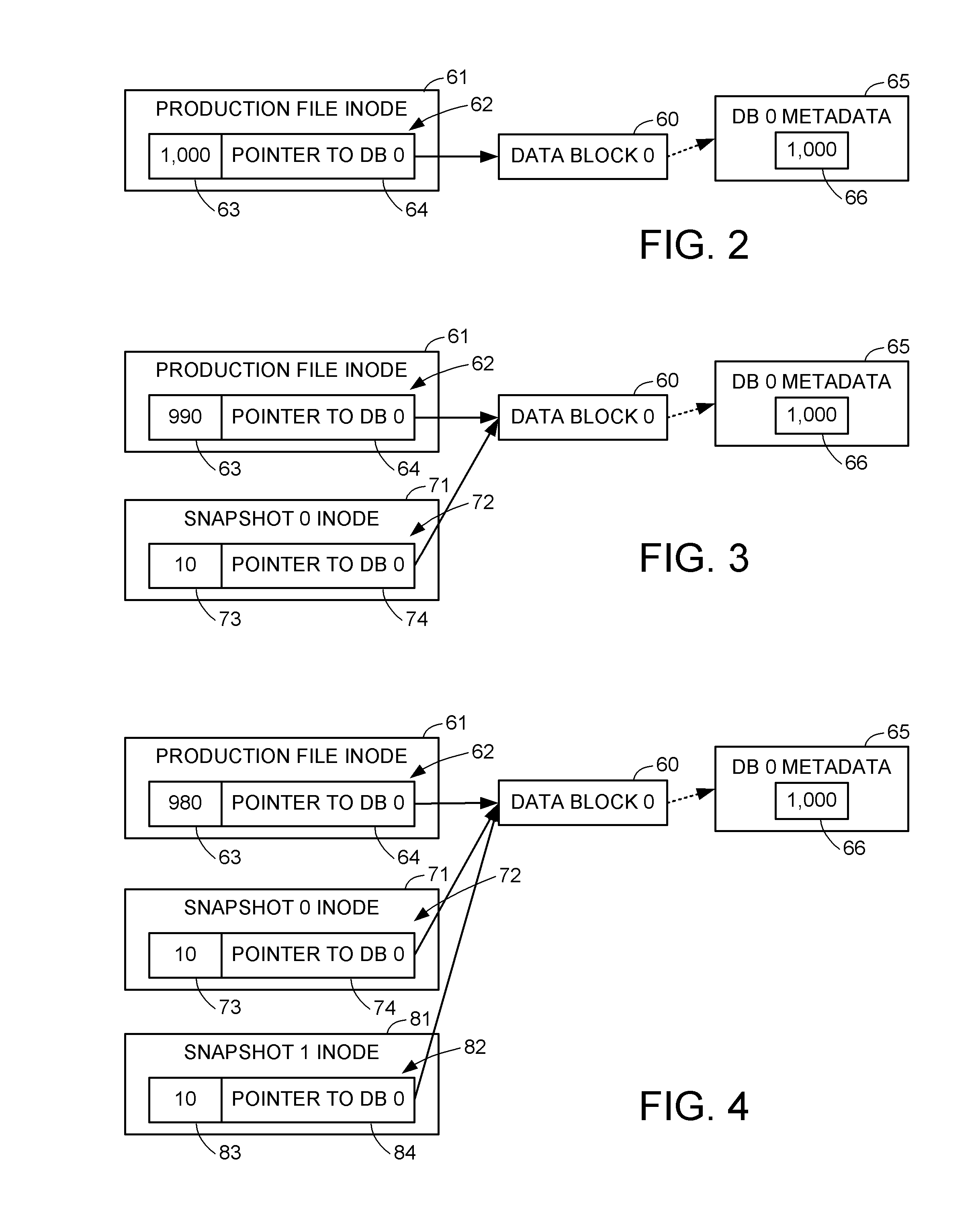 Delegated reference count base file versioning