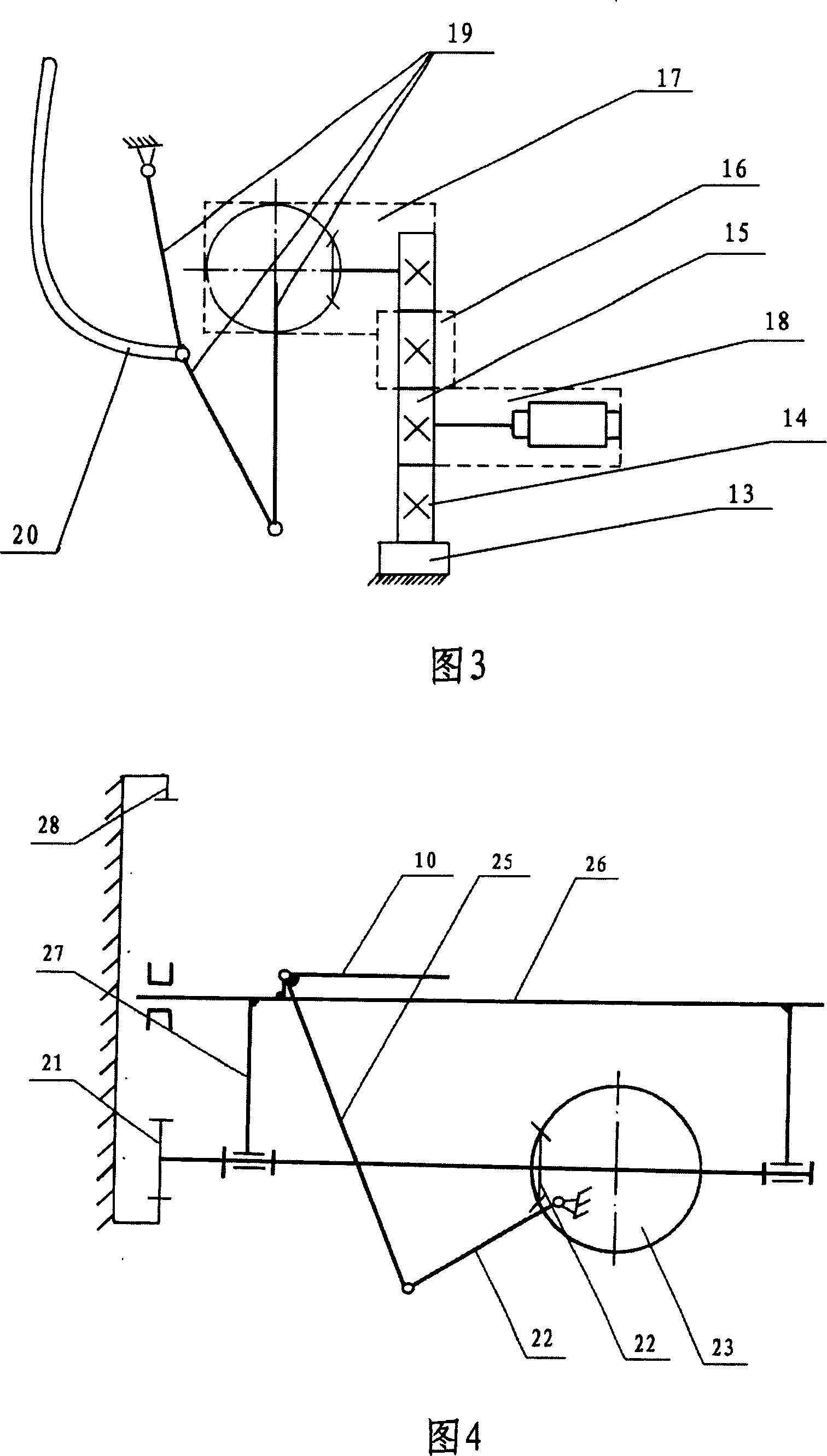 A bed convenient for turning over and leg-bending device