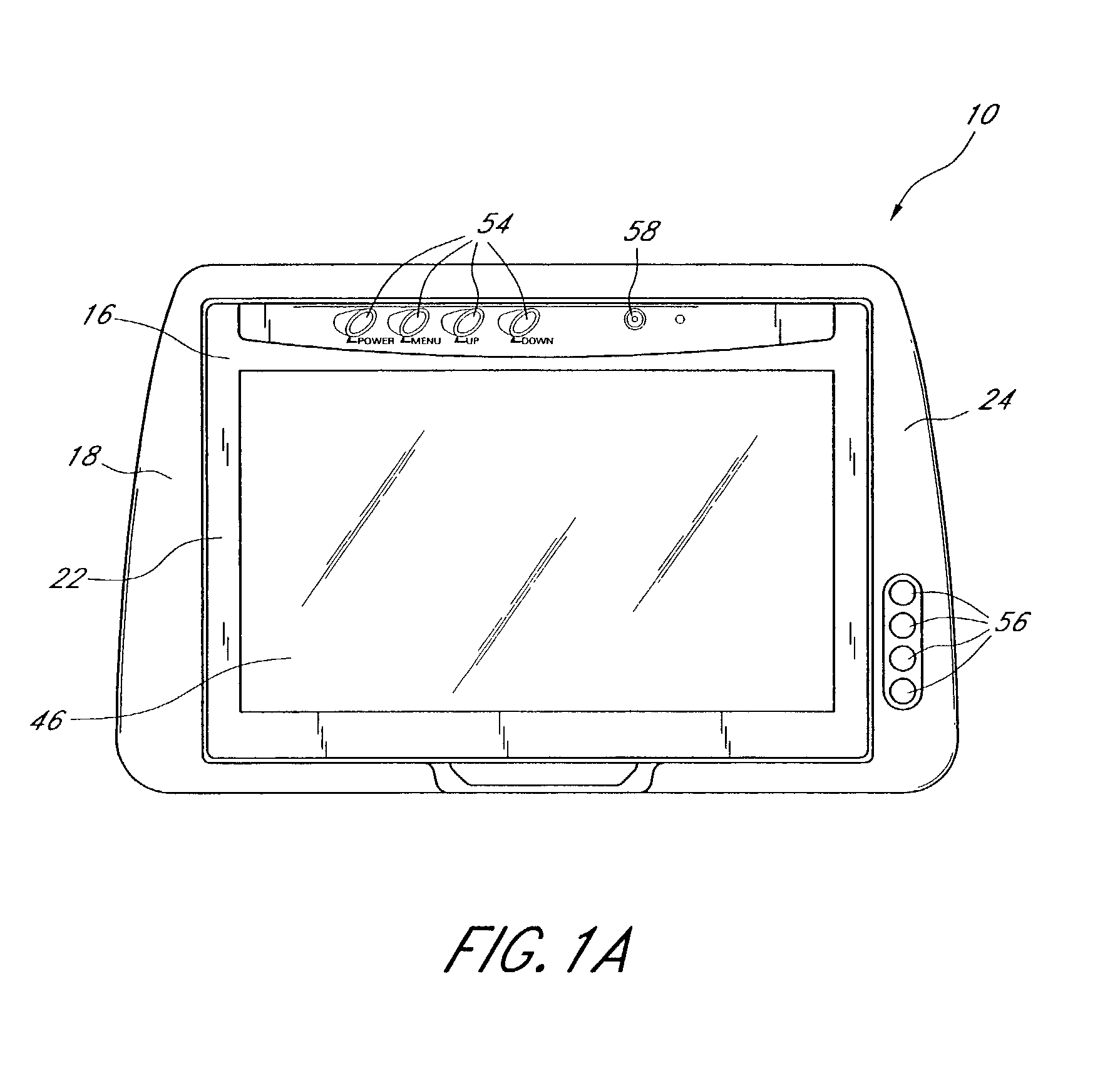 Headrest-mounted monitor