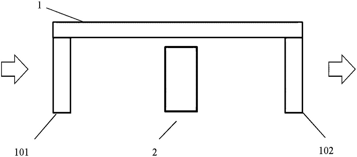 U-shaped heat pipe array device and air conditioning system including it