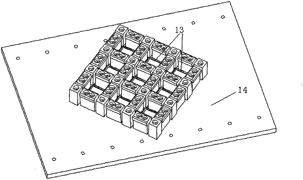 A Cube Magnet Pushing Mechanism Based on Halbach Permanent Magnet Array