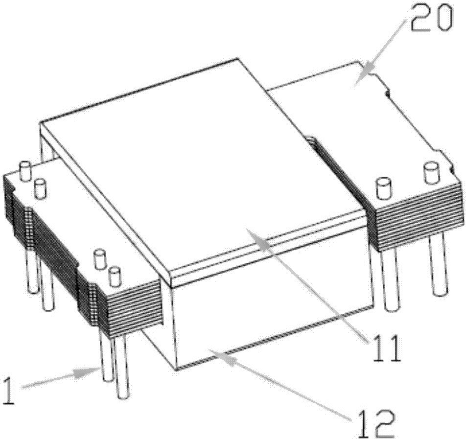 Planar transformer with electromagnetic interference compensating function