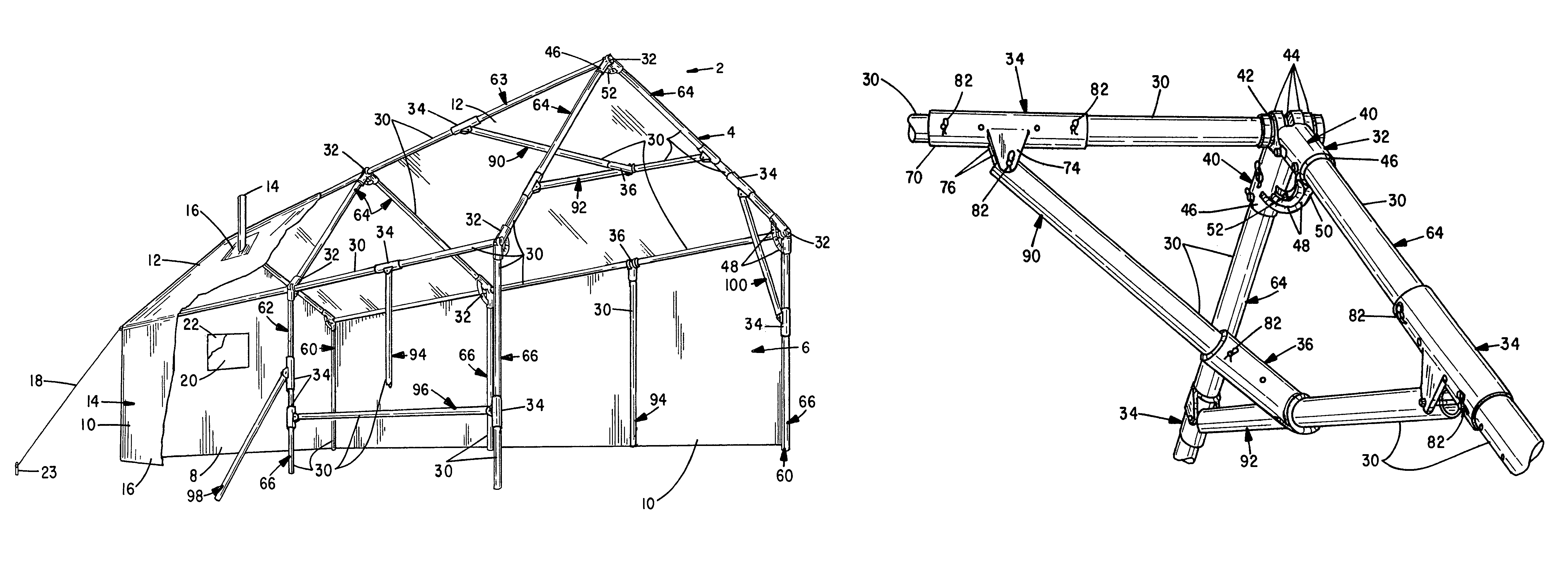 Tent frame coupler assembly