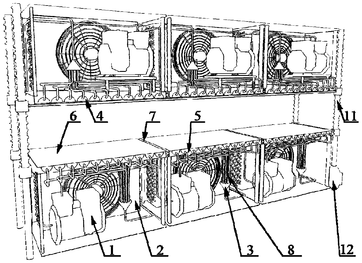 A combined quick-freezing device based on flat jet impingement evaporator