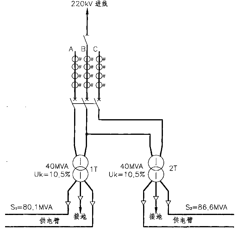 Method for calculating voltage fluctuation of power grid caused by rail traction shock load