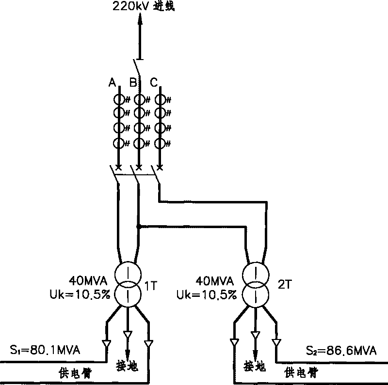 Method for calculating voltage fluctuation of power grid caused by rail traction shock load