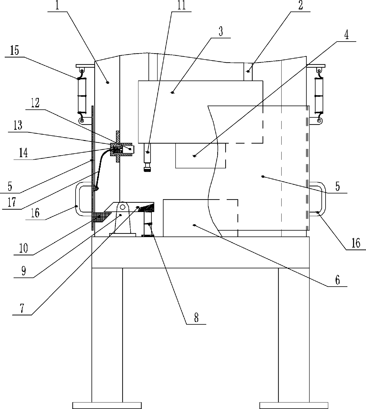 Safety protective cover on punch press and application method thereof