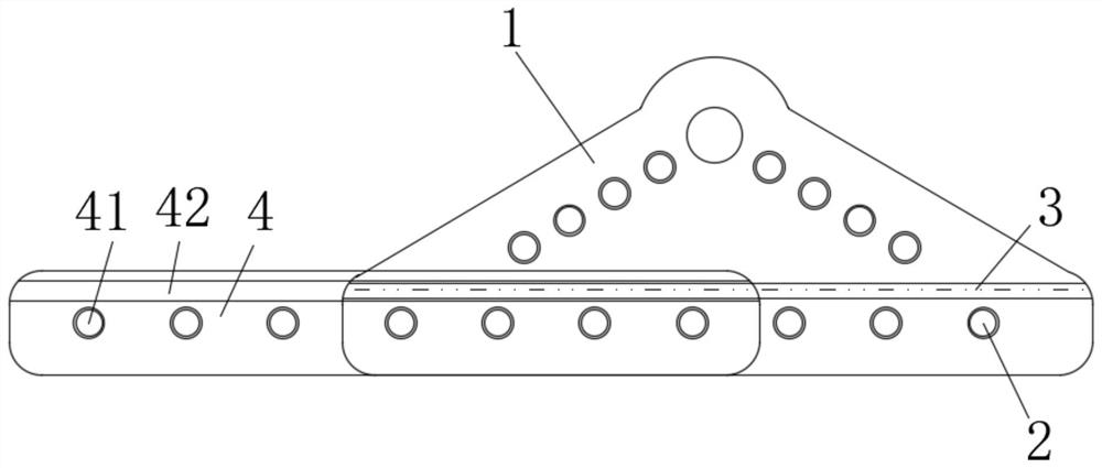 Traction type adjusting plate and assembling method thereof