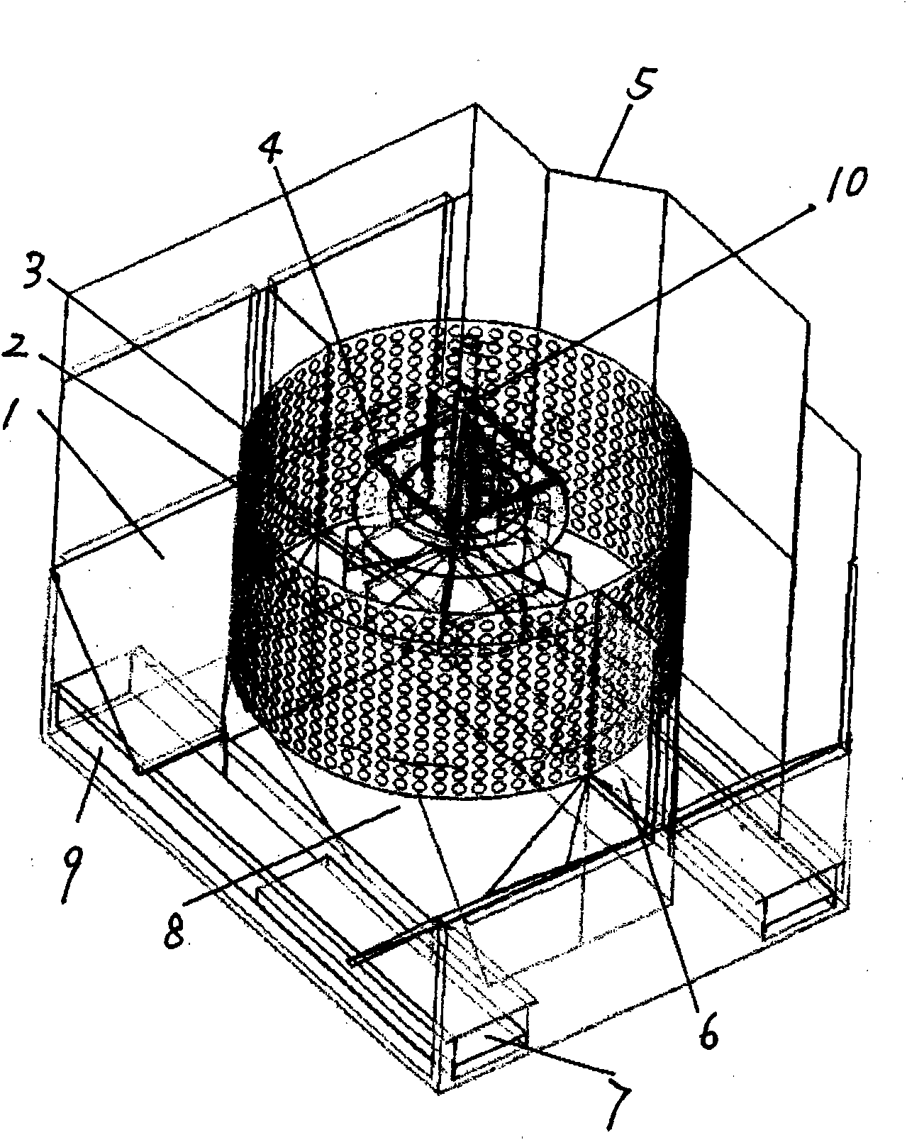 Airflow scutching impurity removal device