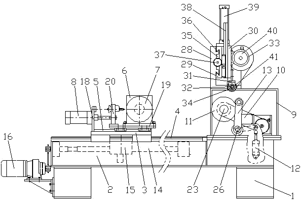 Cord winding and partitioning machine