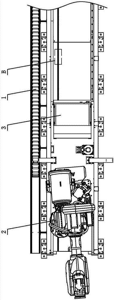 Guide rail robot safety positioning system