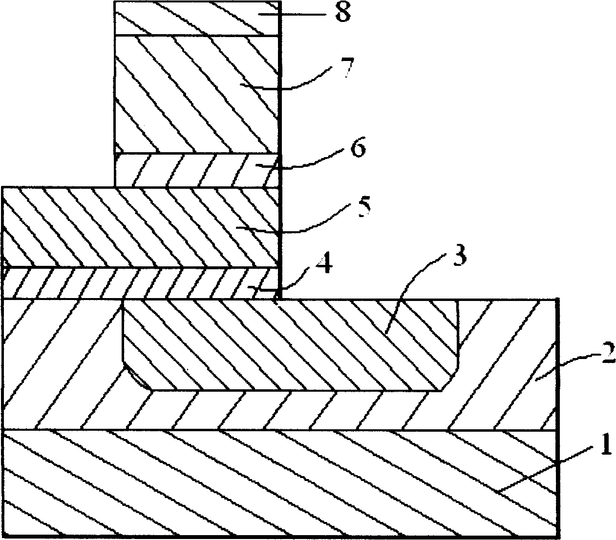 Transistor based on double barrier tunnel junction resonant tunneling effect