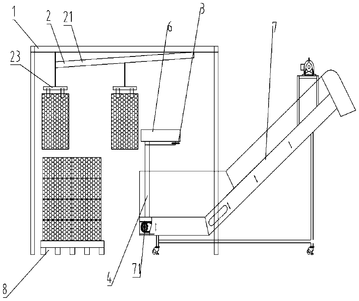 Automatic unstacker