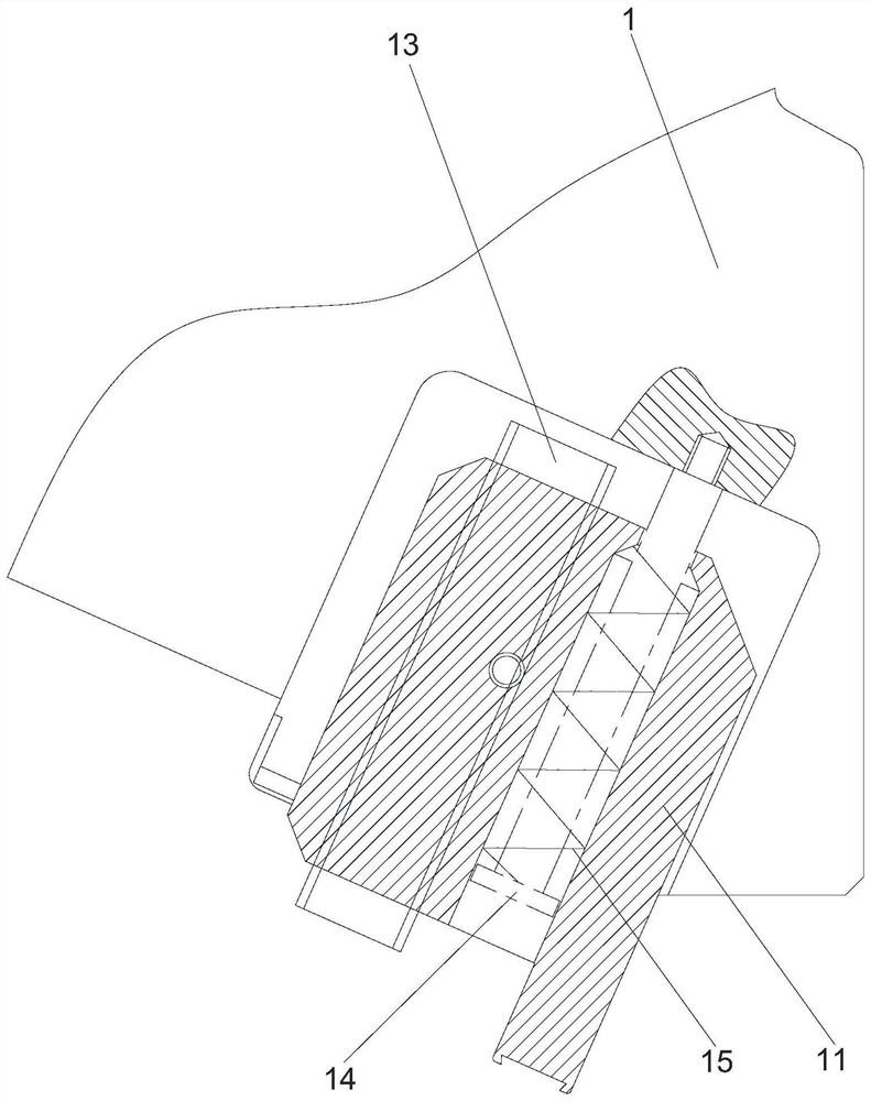 Attaching mechanism of foam attaching device used for touch screen