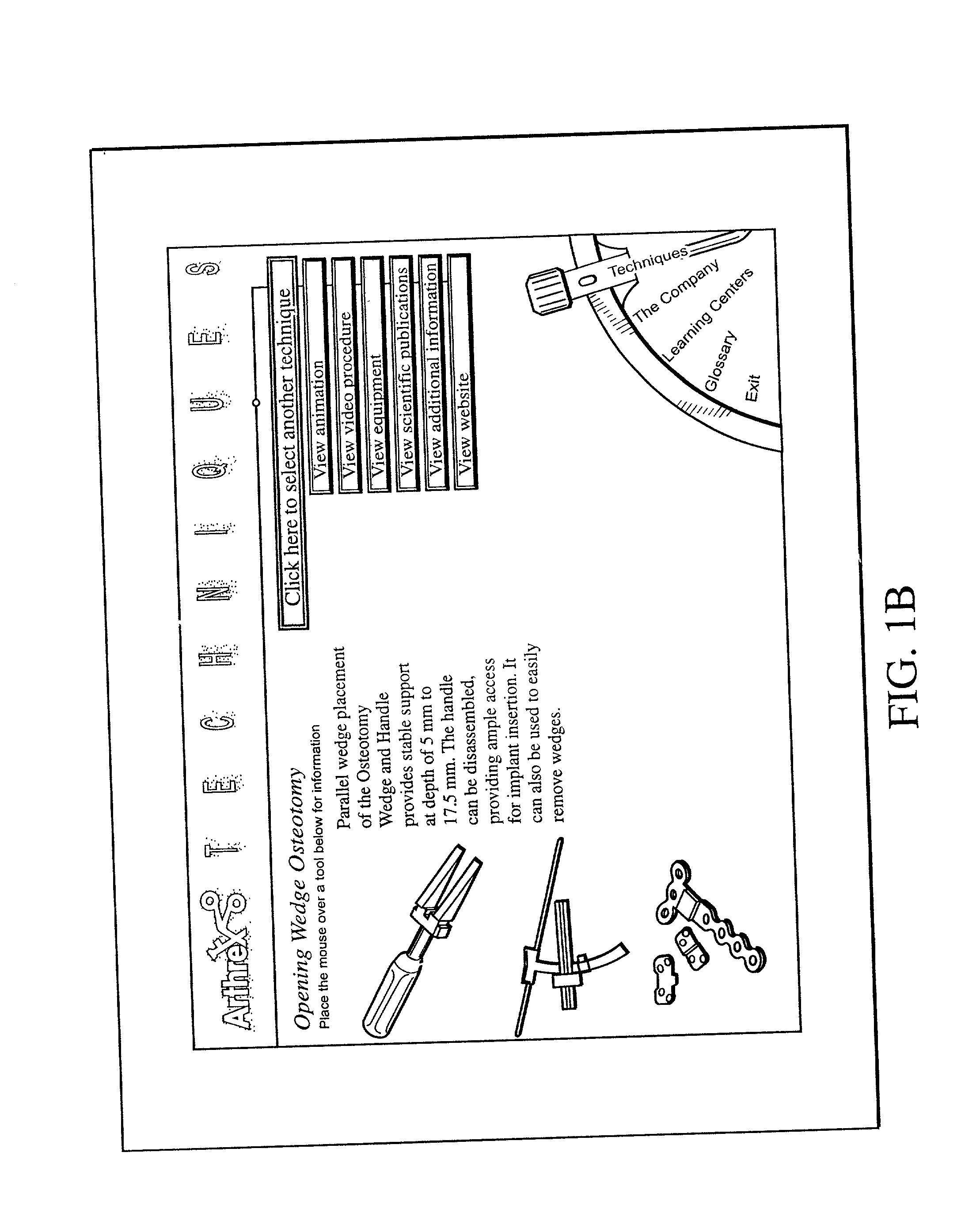 Interactive template for animated surgical technique CD-ROM