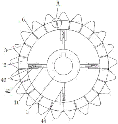 Agricultural machine transmission gear