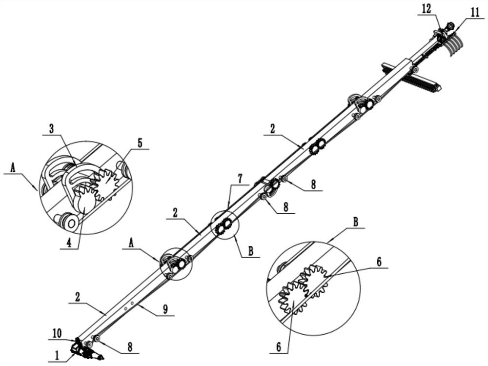 Portable device for picking up articles under bed