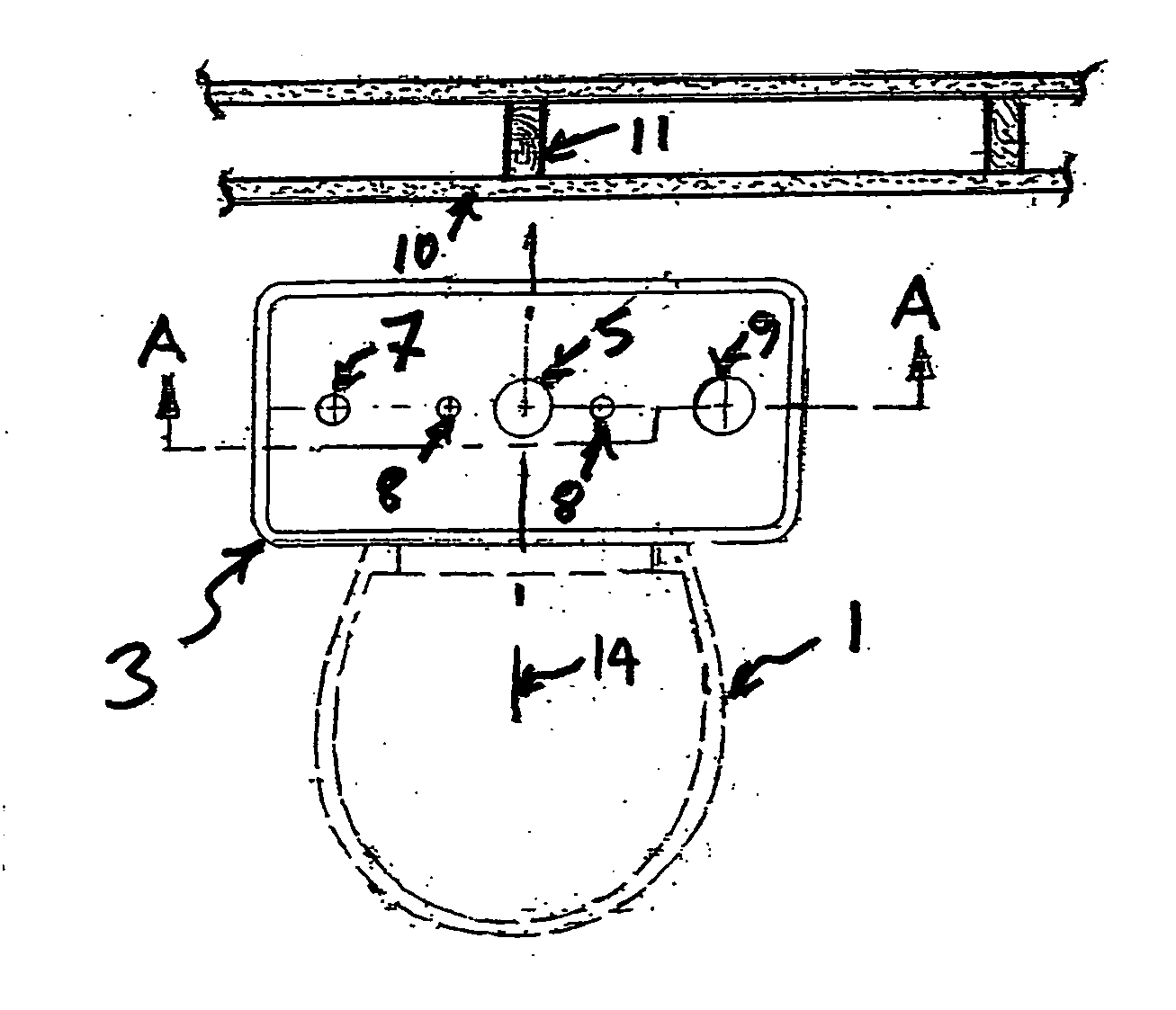 Central toilet/bathroom venting