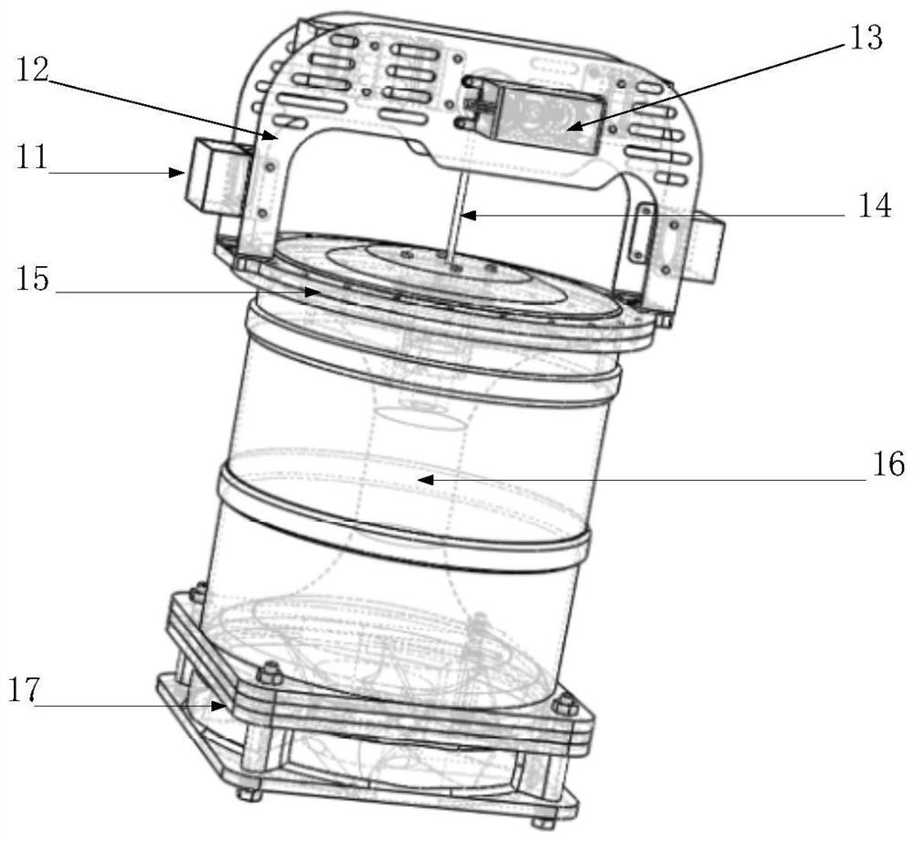 Airship auxiliary airbag volume monitoring device and method