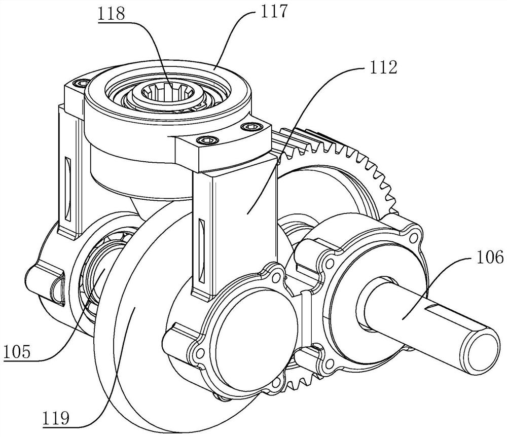 Plastic speed reducer, preparation method and mold for molding plastic speed reducer box body