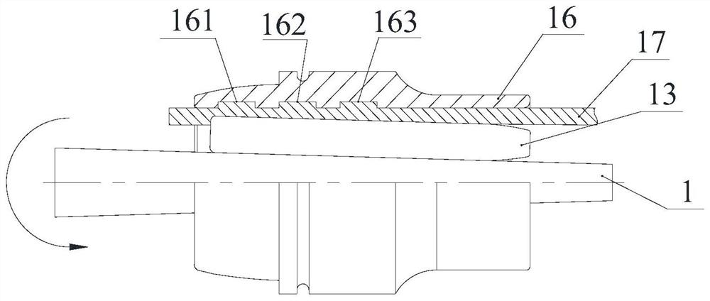 A pipe joint rolling connection forming tool and rolling connection process based on high filling rate