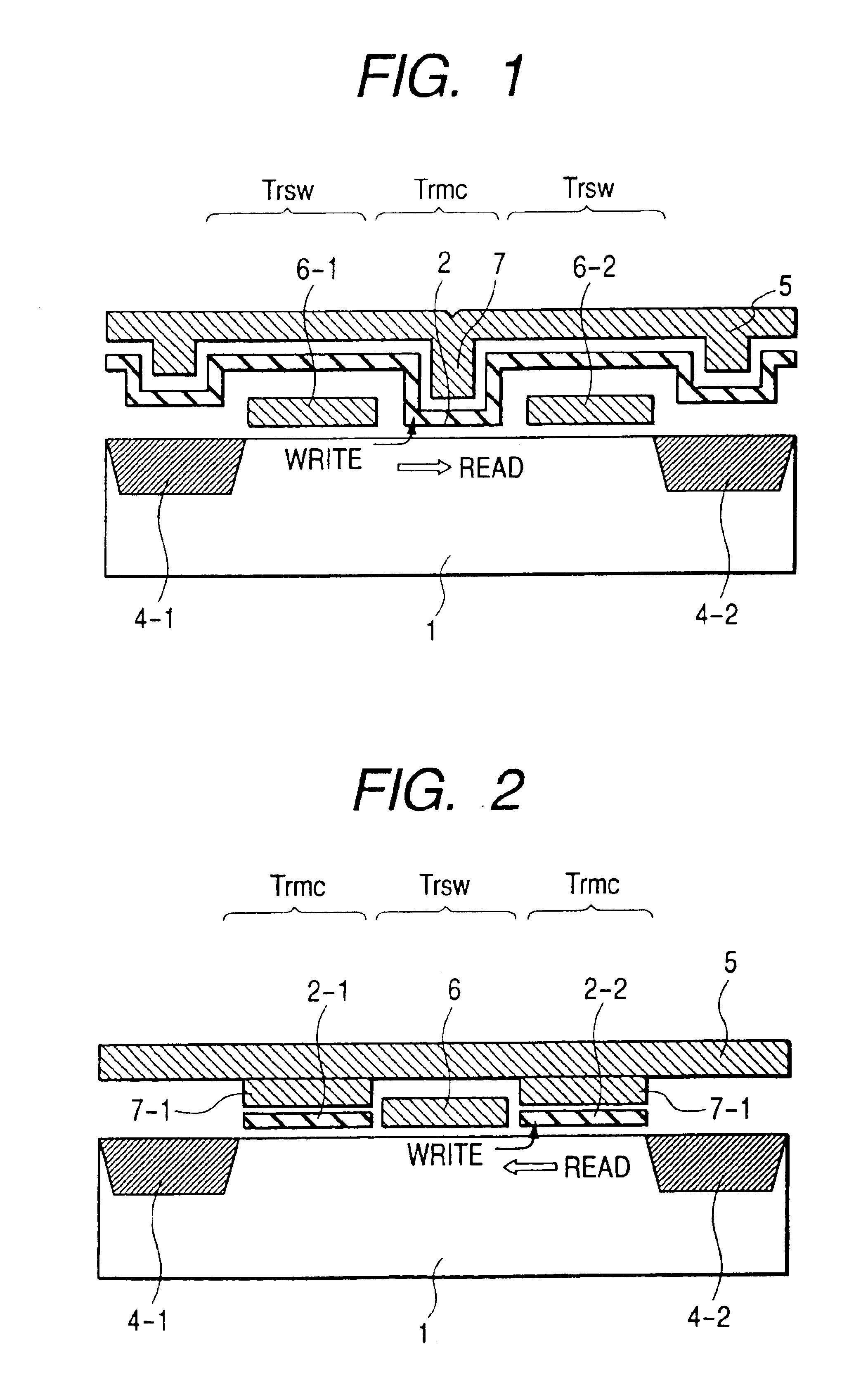 Semiconductor integrated circuit having two switch transistors formed between two diffusion-layer lines