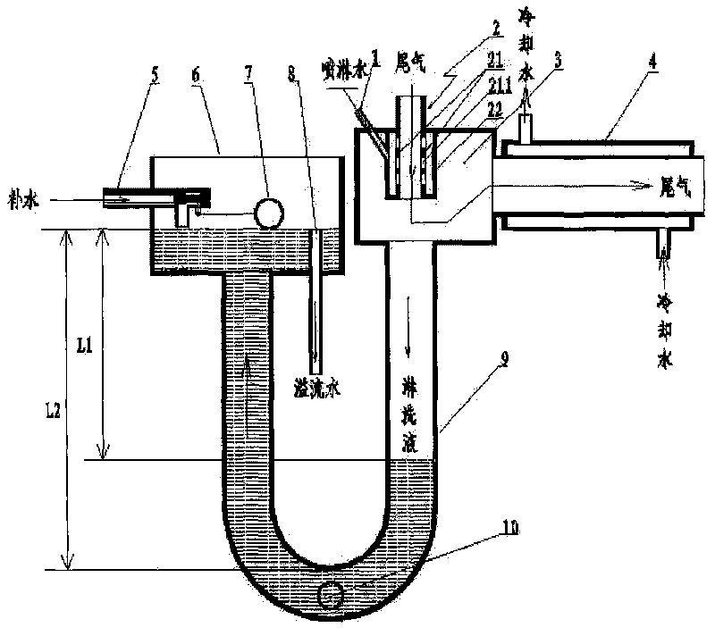 Anti-explosion cooling purifying device for hydrogen reducing furnace