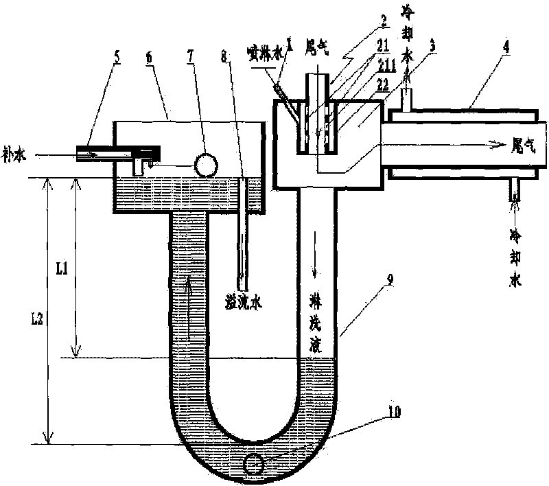 Anti-explosion cooling purifying device for hydrogen reducing furnace