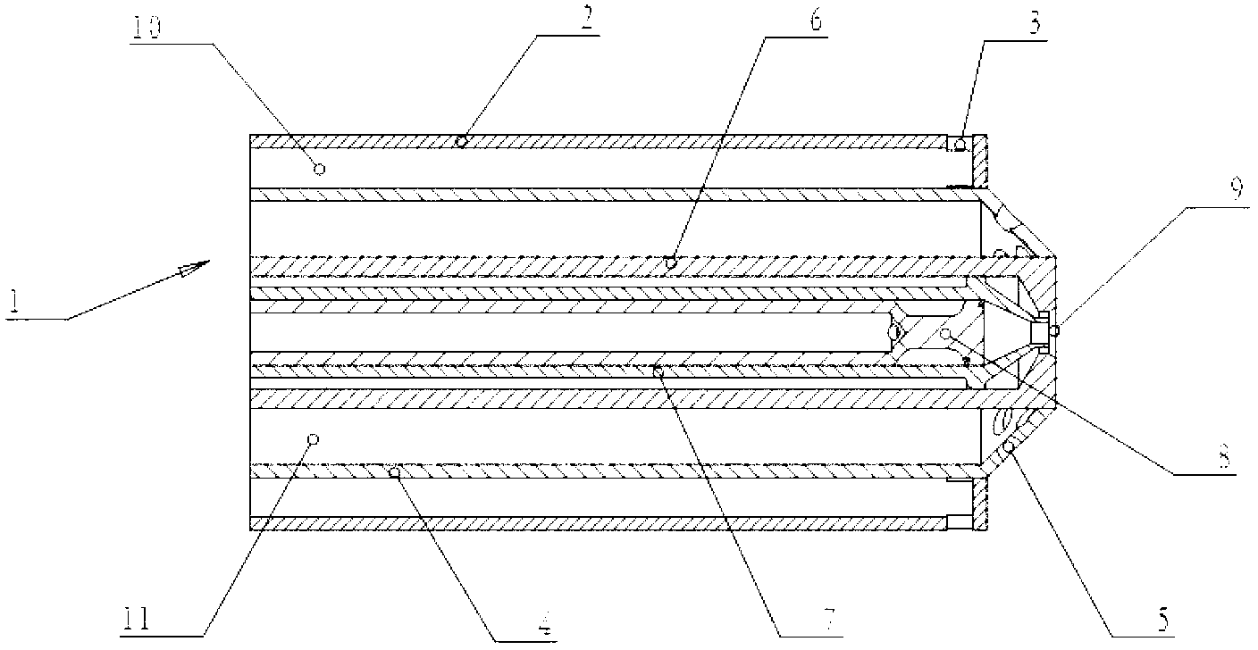 Dual-fuel nozzle used for chemical regenerative cycle