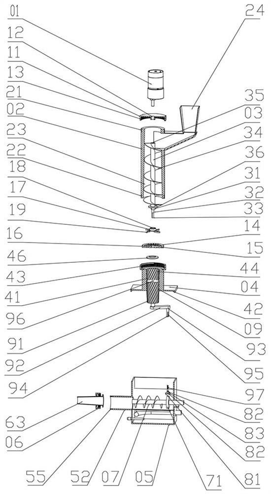 Digestive system department liquid diet making device and making method