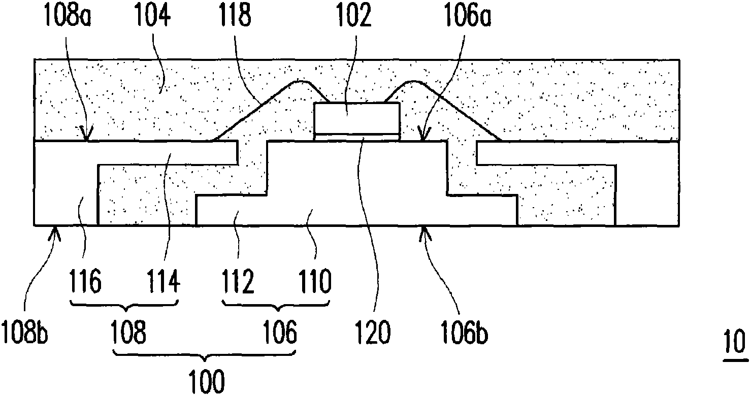 Packaging structure without external pin