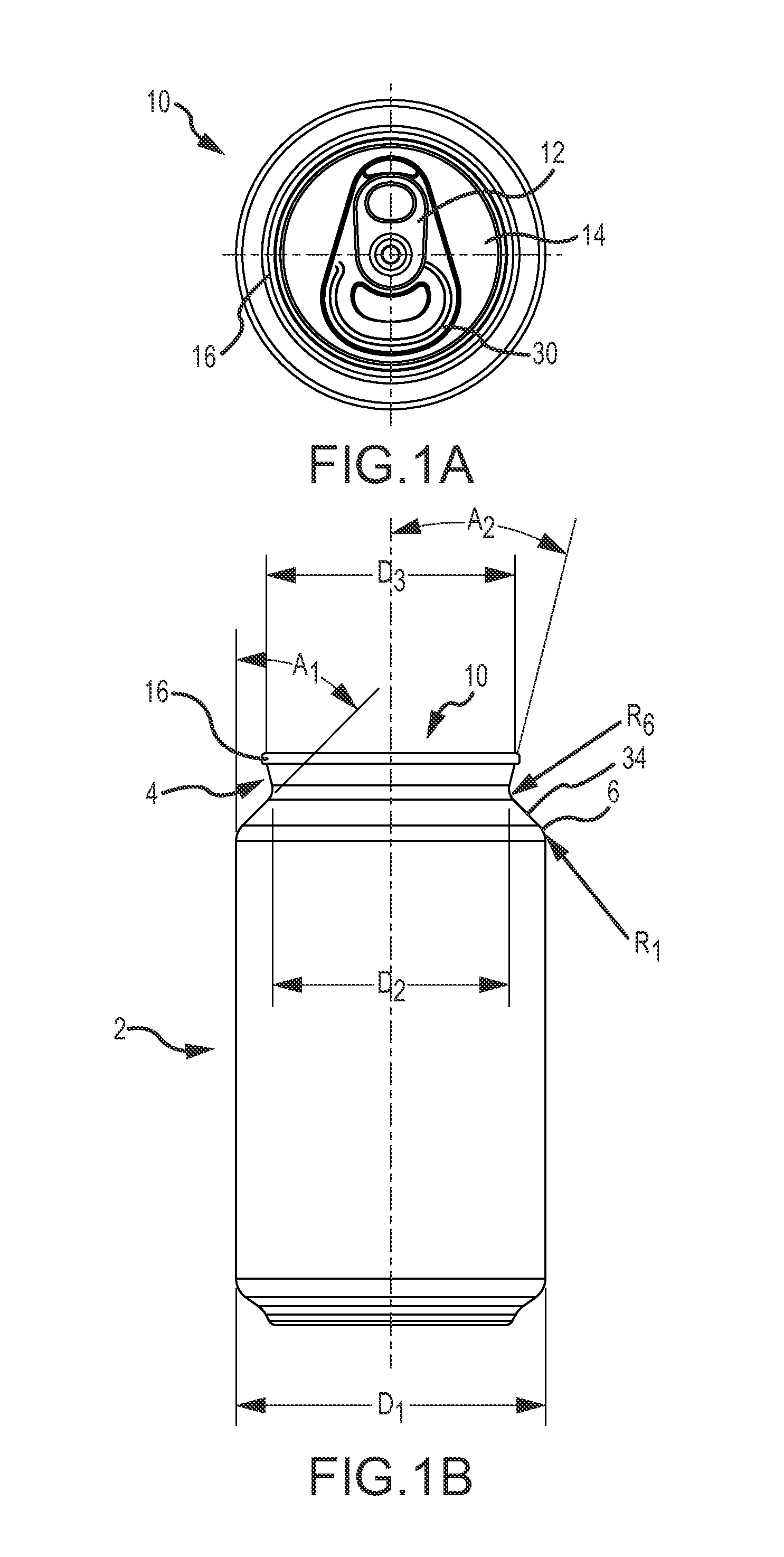 Contoured Neck for a Beverage Container