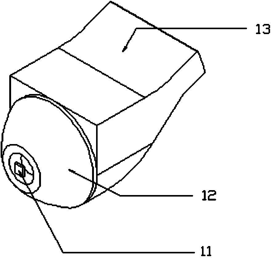 LED (Light Emitting Diode) lens for front navigation lamp of airplane